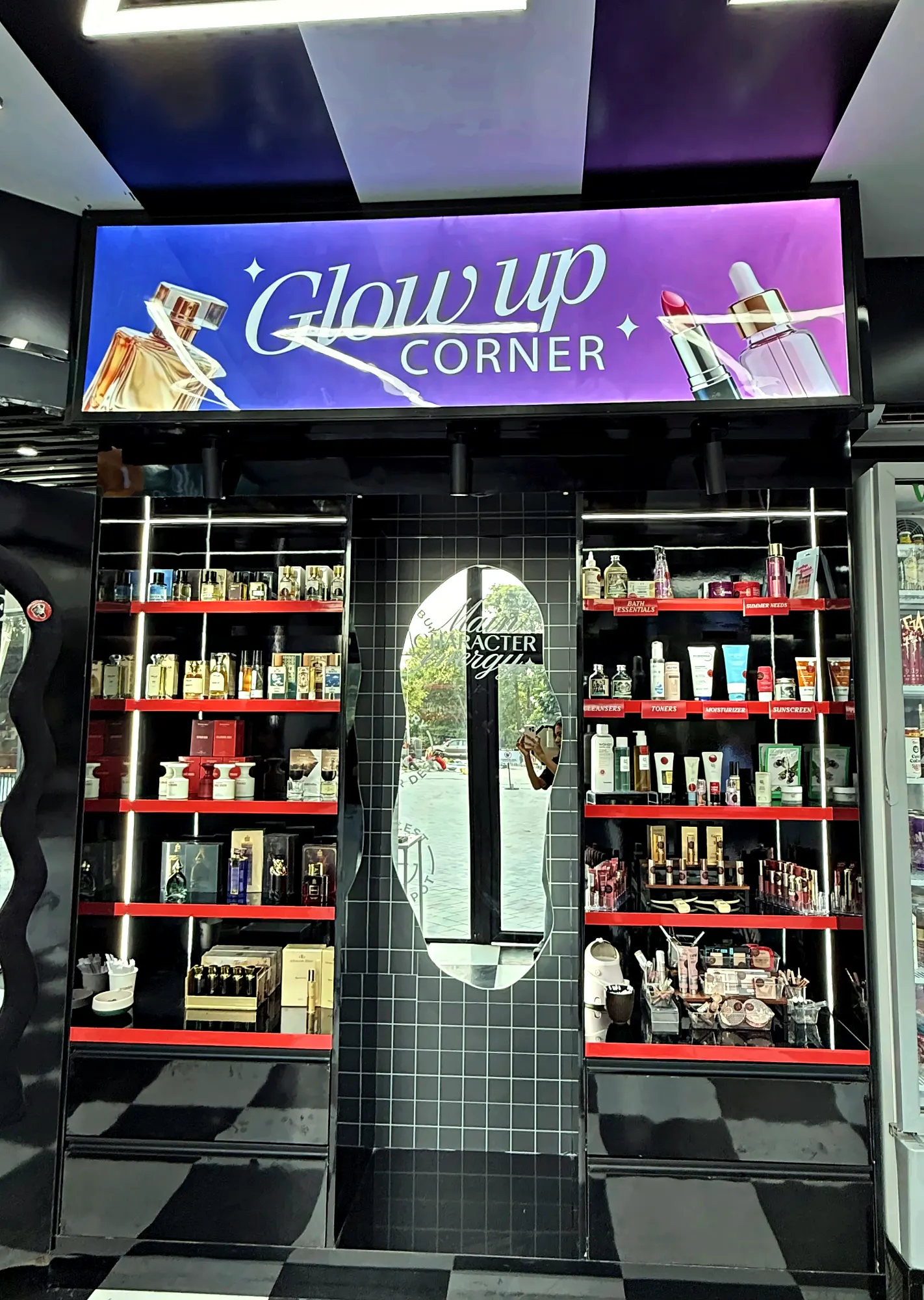 GLOW UP CORNER inside a ZenZebra store